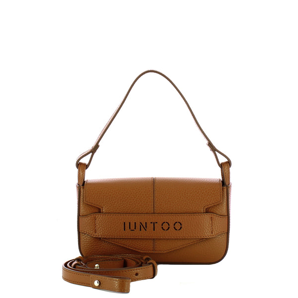 Iuntoo - Silvia Small Cuoio Shoulder Bag - 186003 - CUOIO/C17