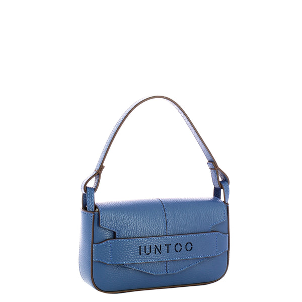 Iuntoo - Silvia Small Bluette Shoulder Bag - 186003 - BLUETTE/C22