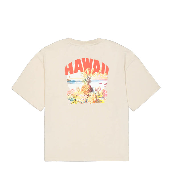 Alpha Industries - Hawaii Aloha Back Print Vintage White T-Shirt - X156525 - VINTAGE/WHITE