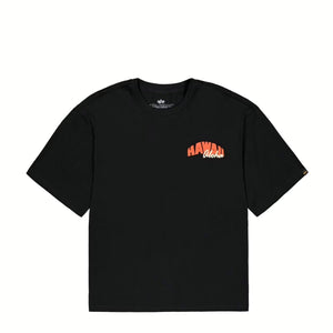 Alpha Industries - Hawaii Aloha Back Print Black T-Shirt - X156535 - BLACK