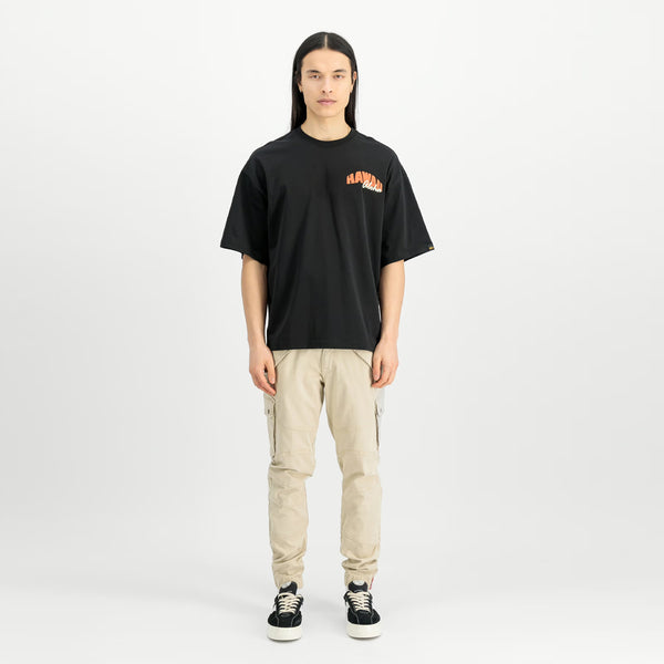 Alpha Industries - Hawaii Aloha Back Print Black T-Shirt - X156535 - BLACK