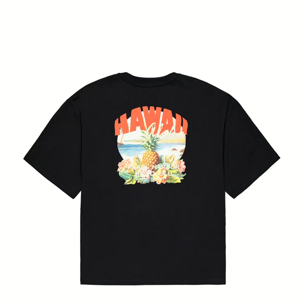 Alpha Industries - Hawaii Aloha Back Print Black T-Shirt - X156535 - BLACK