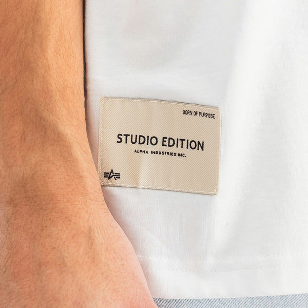 Alpha Industries - Studio Edition White T-Shirt - X156550 - WHITE