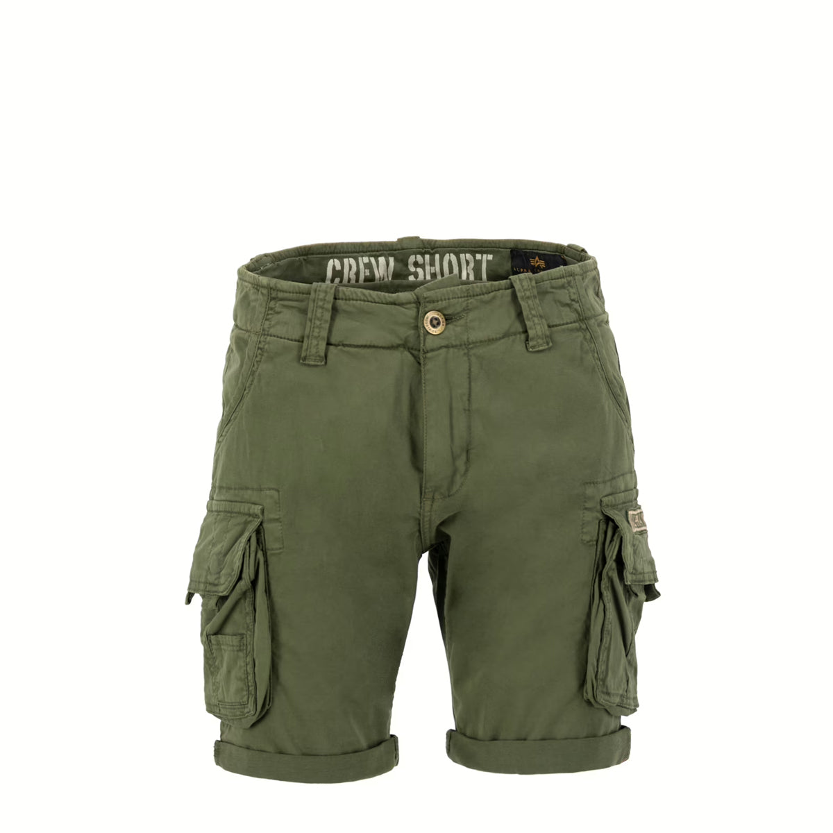 Alpha Industries - Crew Short Dark Olive Shorts - X176203 - DARK/OLIVE