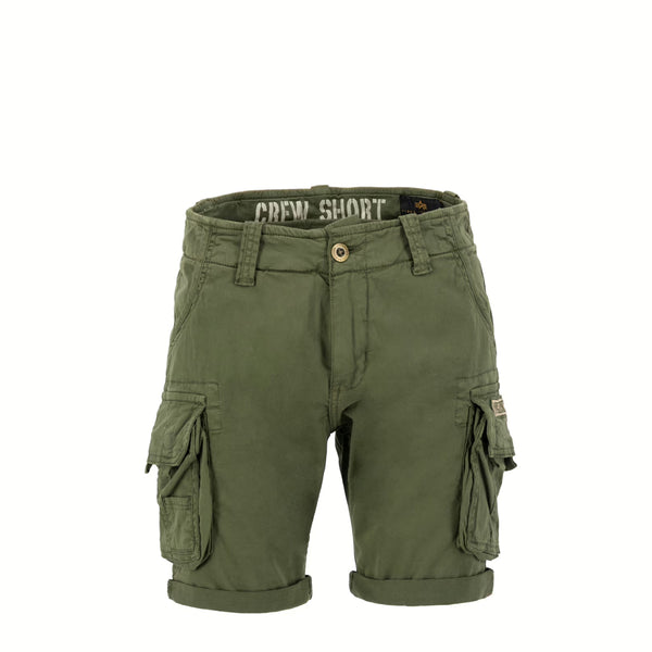 Alpha Industries - Crew Short Dark Olive Shorts - X176203 - DARK/OLIVE