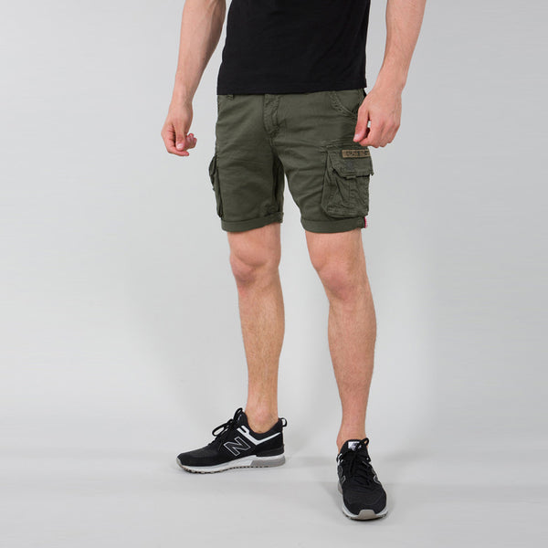 Alpha Industries - Crew Short Dark Olive Shorts - X176203 - DARK/OLIVE