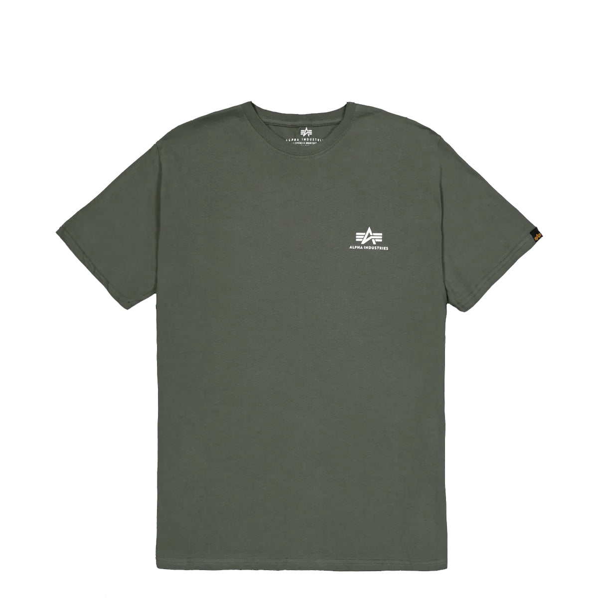 Alpha Industries - Basic T Small Logo Dark Olive T-Shirt - X188505 - DARK/OLIVE