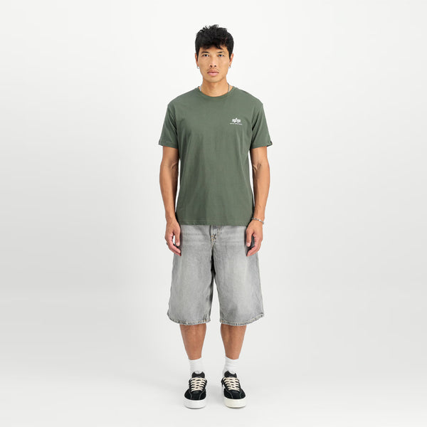 Alpha Industries - Basic T Small Logo Dark Olive T-Shirt - X188505 - DARK/OLIVE