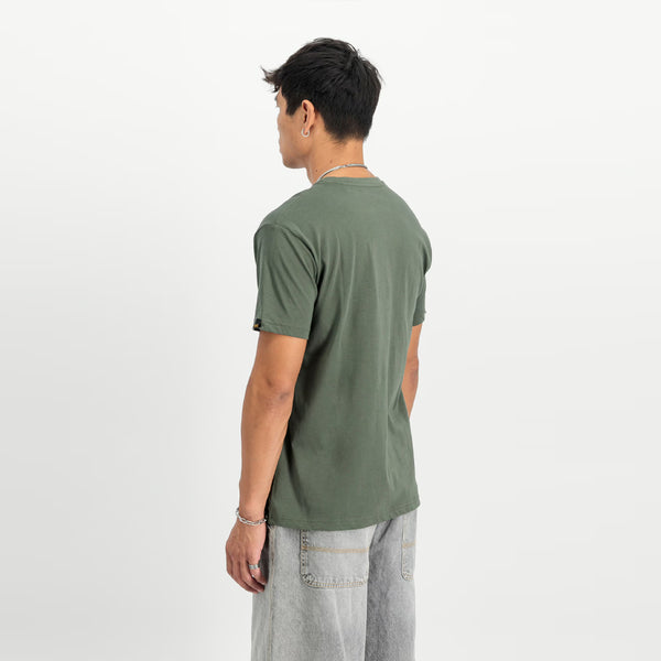 Alpha Industries - Basic T Small Logo Dark Olive T-Shirt - X188505 - DARK/OLIVE