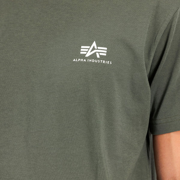 Alpha Industries - Basic T Small Logo Dark Olive T-Shirt - X188505 - DARK/OLIVE