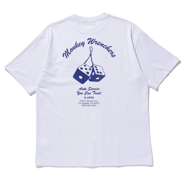 XLARGE - Monkey Wrenchers White T-Shirt - 201251011014S - WHITE