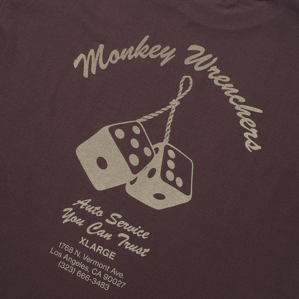 XLARGE - Monkey Wrenchers White T-Shirt - 201251011014S - WHITE