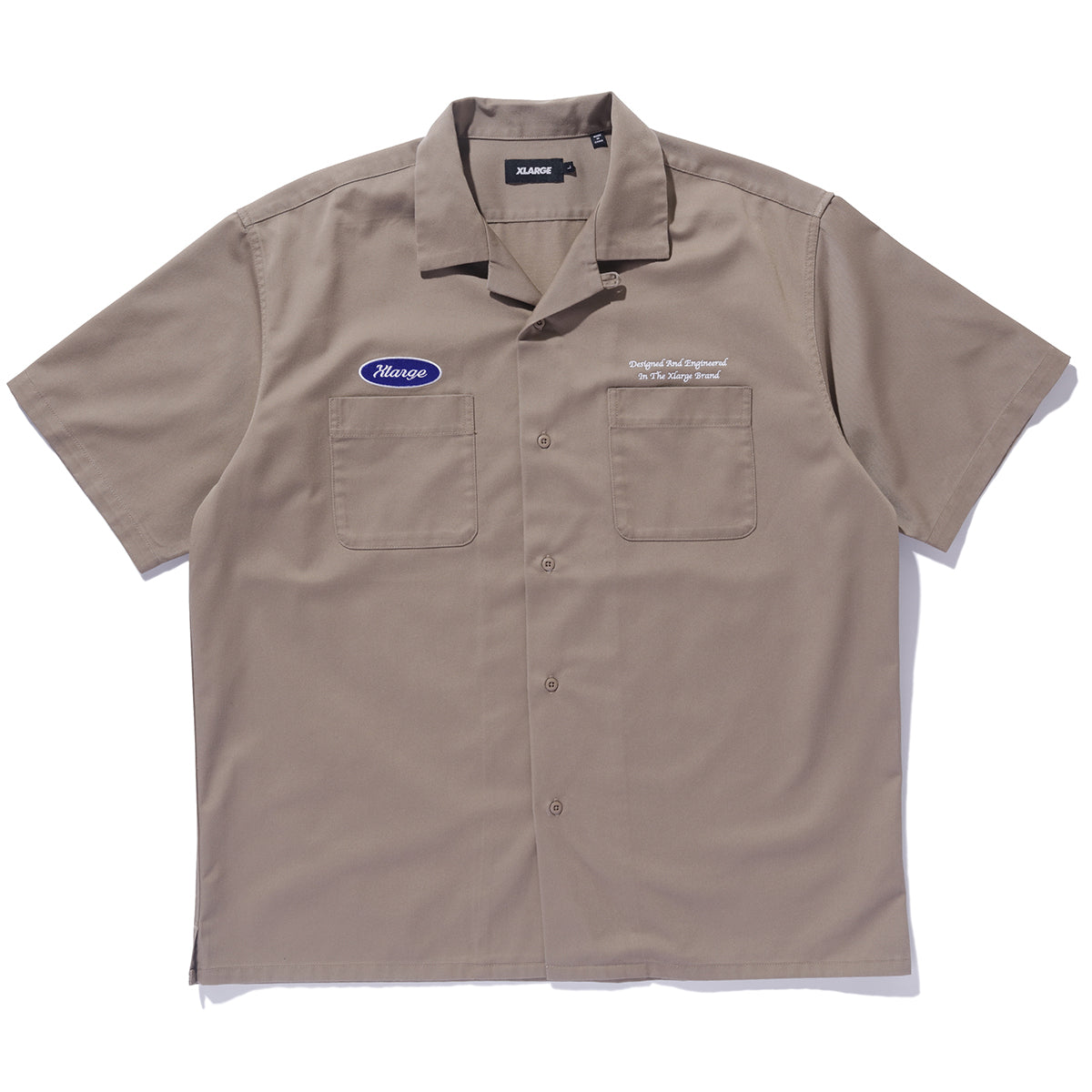 XLARGE - Embroidered Beige Shirt - 201251014003S - BEIGE