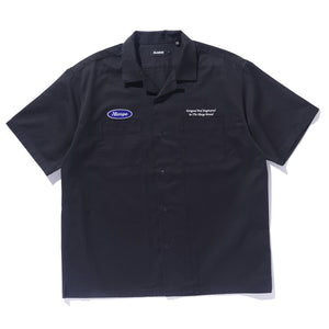 XLARGE - Embroidered Black Shirt - 201251014003S - BLACK