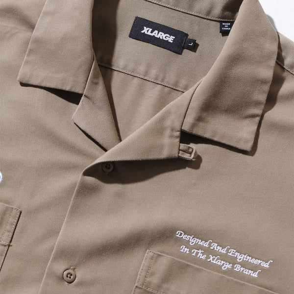 XLARGE - Embroidered Black Shirt - 201251014003S - BLACK
