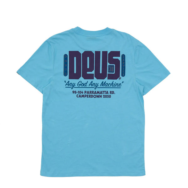 Deus Ex Machina - T-Shirt Outage Sky - DMP251953A - SKY/BLUE