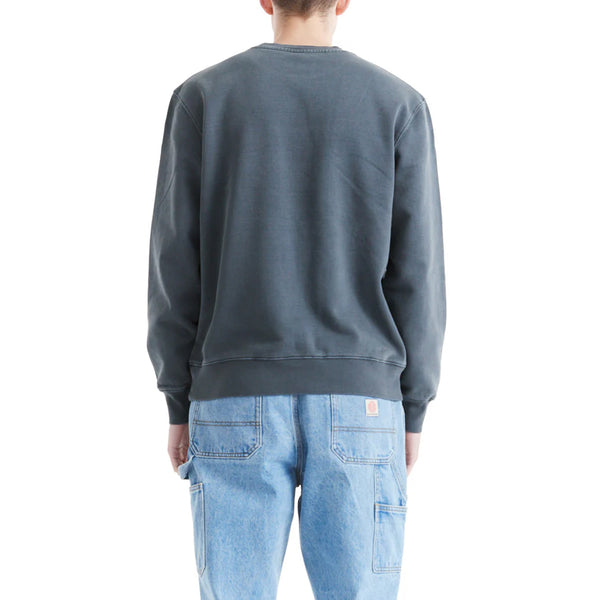 Deus Ex Machina - Felpa Shield Garment Dyed Crew Antracite - DMP258156 - ANTHRACITE