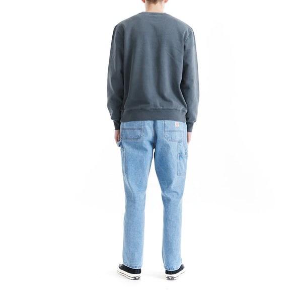 Deus Ex Machina - Felpa Shield Garment Dyed Crew Antracite - DMP258156 - ANTHRACITE