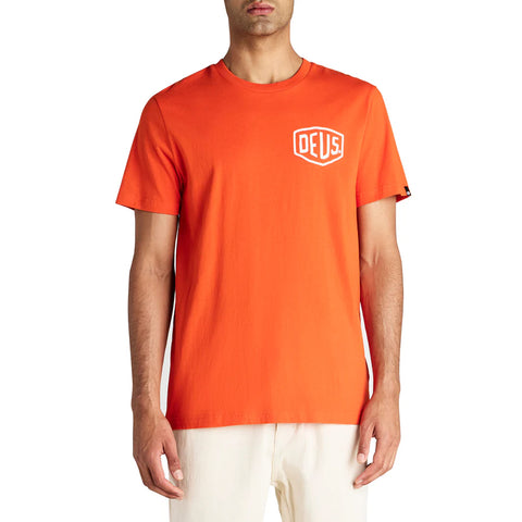 Deus Ex Machina - T-Shirt Venice Address Tangerine Tango - T_DMW41808C - TANGERINE/TANGO