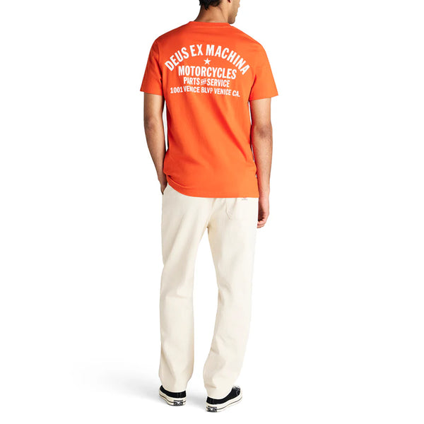 Deus Ex Machina - T-Shirt Venice Address Tangerine Tango - T_DMW41808C - TANGERINE/TANGO