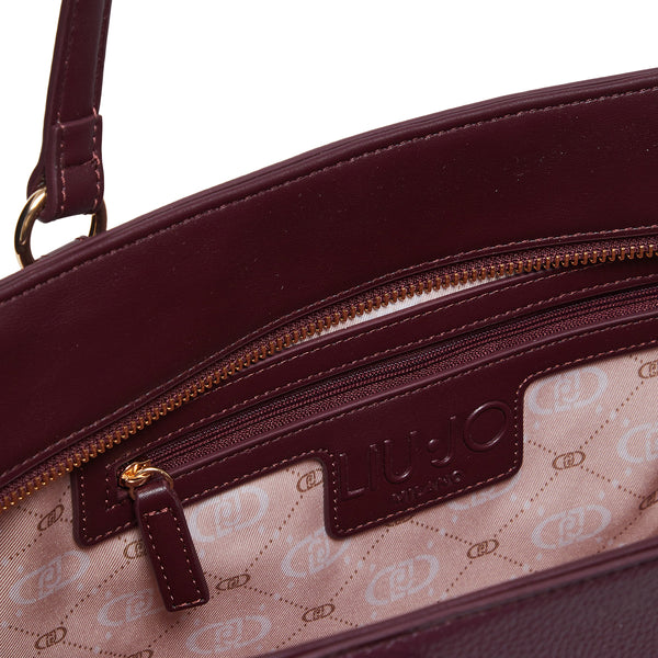 Liu Jo - Shopping Bag Bordeaux AF4027E0031 BORDEAUX | Italystation.com Shop Now at italystation.com