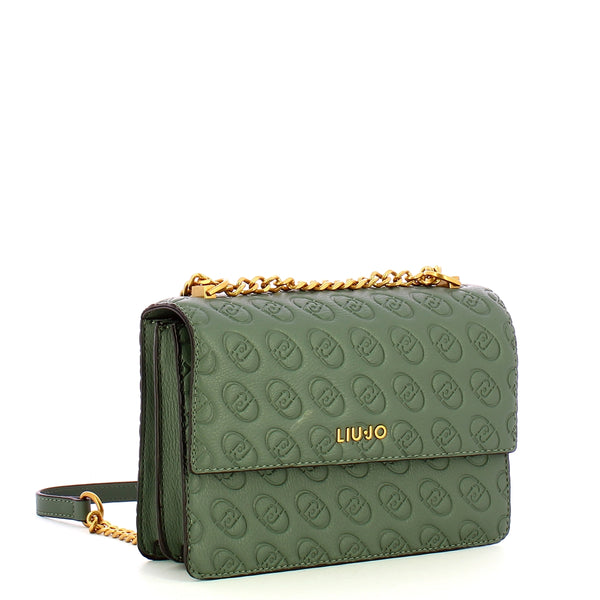 Liu Jo - Borsa a tracolla logo Dark Jade AF4055E0778 DARK/J | Italystation.com Shop Now at italystation.com