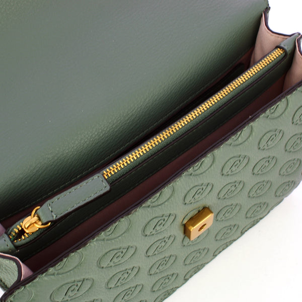 Liu Jo - Borsa a tracolla logo Dark Jade AF4055E0778 DARK/J | Italystation.com Shop Now at italystation.com