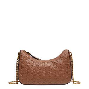 Liu Jo - Borsa a spalla mezzaluna logo Teddy AF4056E0778 TE | Italystation.com Shop Now at italystation.com