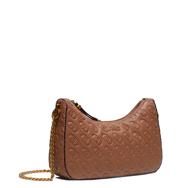 Liu Jo - Borsa a spalla mezzaluna logo Teddy AF4056E0778 TE | Italystation.com Shop Now at italystation.com
