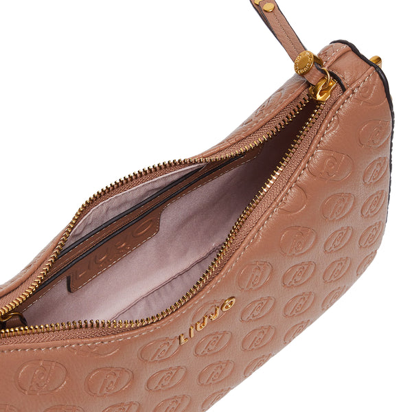 Liu Jo - Borsa a spalla mezzaluna logo Teddy AF4056E0778 TE | Italystation.com Shop Now at italystation.com