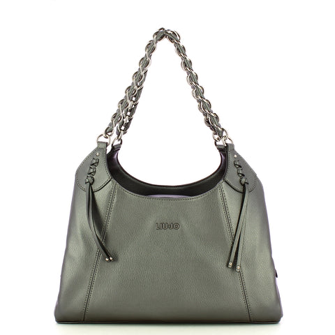 Liu Jo - Boston Bag Antracite Met. AF4143E0037 ANTRACITE/ME | Italystation.com Shop Now at italystation.com