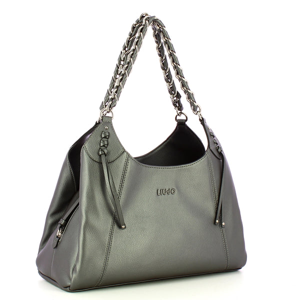 Liu Jo - Boston Bag Antracite Met. AF4143E0037 ANTRACITE/ME | Italystation.com Shop Now at italystation.com