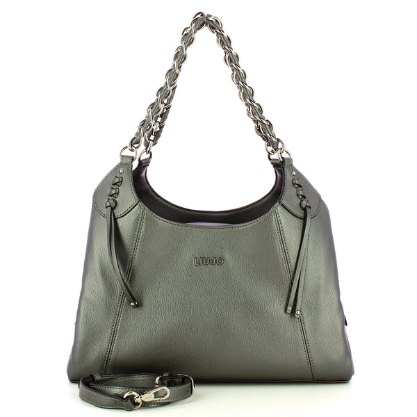 Liu Jo - Boston Bag Antracite Met. AF4143E0037 ANTRACITE/ME | Italystation.com Shop Now at italystation.com
