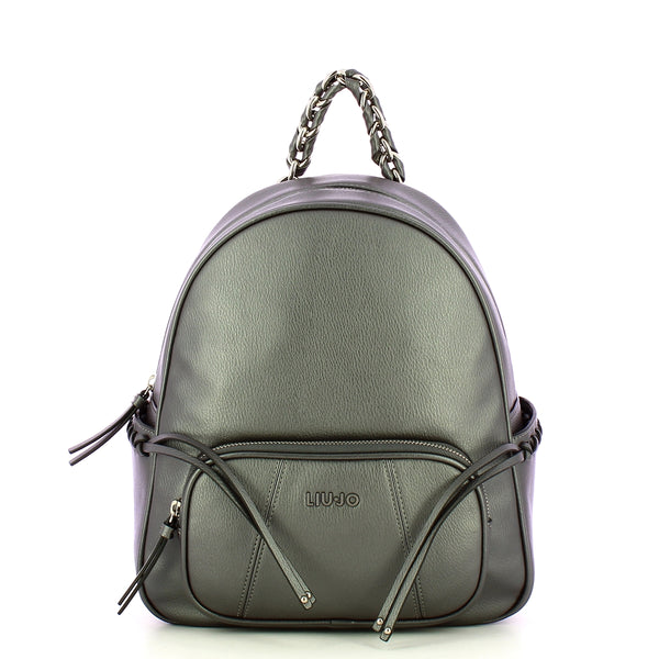 Liu Jo - Zaino Euthalia Antracite Met AF4144E0037 ANTRACITE | Italystation.com Shop Now at italystation.com