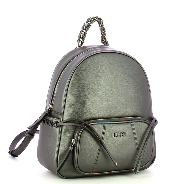 Liu Jo - Zaino Euthalia Antracite Met AF4144E0037 ANTRACITE | Italystation.com Shop Now at italystation.com