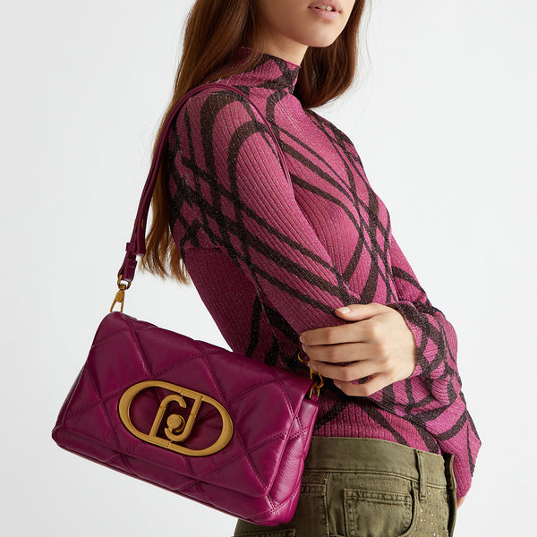 Liu Jo - Sottospalla LaPuffy Matelass�� Fucsia AF4148E0426 | Italystation.com Shop Now at italystation.com