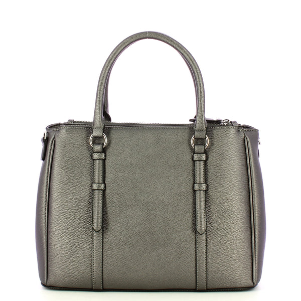 Liu Jo - Borsa a mano Nevet grande Antracite Met AF4153E0087 | Italystation.com Shop Now at italystation.com
