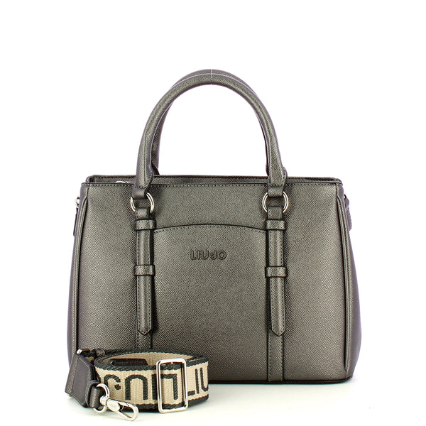 Liu Jo - Borsa a mano Nevet Antracite Met AF4154E0087 ANTRA | Italystation.com Shop Now at italystation.com