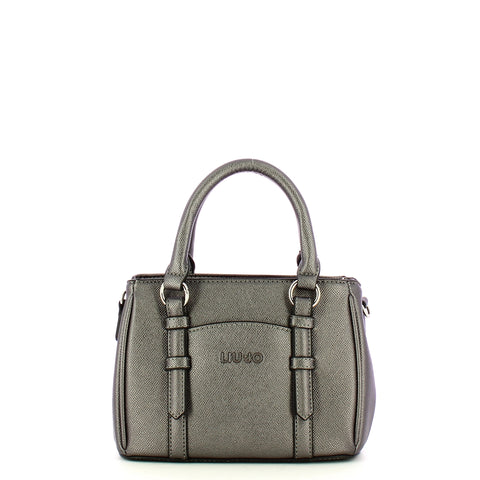 Liu Jo - Borsa a mano Nevet piccola Antracite Met AF4155E0087 | Italystation.com Shop Now at italystation.com