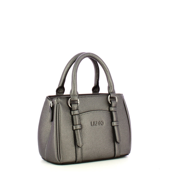 Liu Jo - Borsa a mano Nevet piccola Antracite Met AF4155E0087 | Italystation.com Shop Now at italystation.com