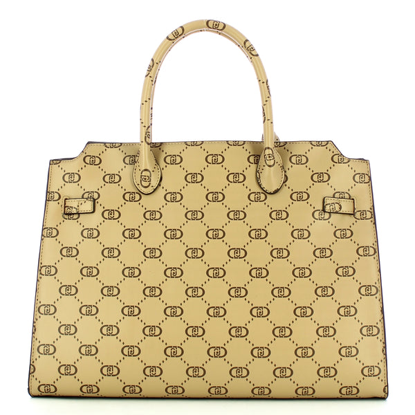 Liu Jo - Borsa a mano Nadie Tortora Logo AF4293E0503 TORTOR | Italystation.com Shop Now at italystation.com