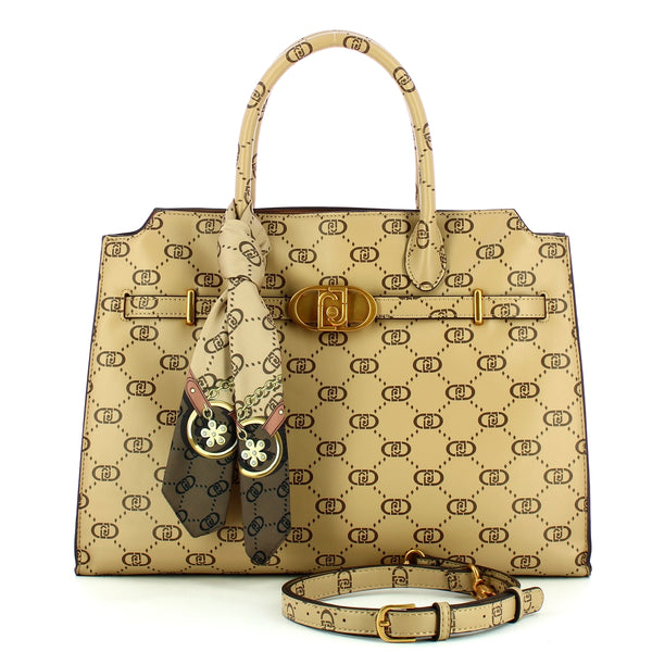 Liu Jo - Borsa a mano Nadie Tortora Logo AF4293E0503 TORTOR | Italystation.com Shop Now at italystation.com