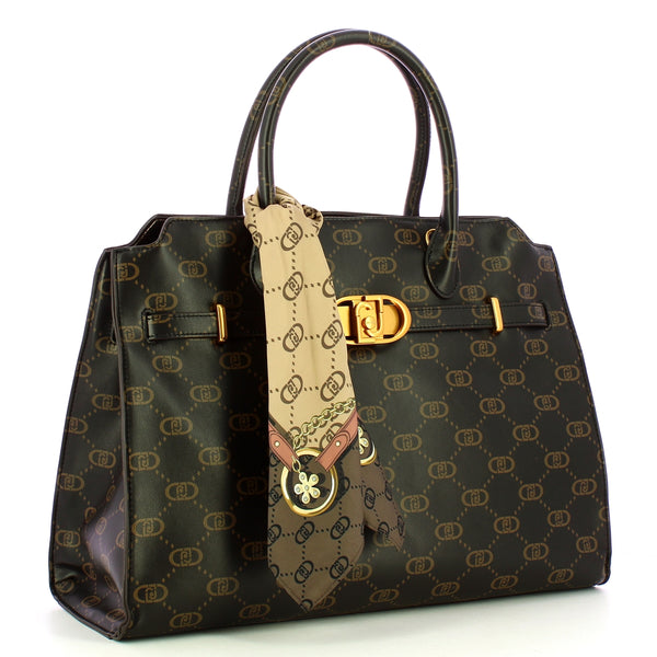 Liu Jo - Borsa a mano Nadie Nero Logo AF4293E0503 NERO/LOGO | Italystation.com Shop Now at italystation.com