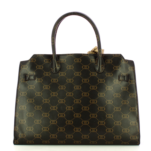 Liu Jo - Borsa a mano Nadie Nero Logo AF4293E0503 NERO/LOGO | Italystation.com Shop Now at italystation.com