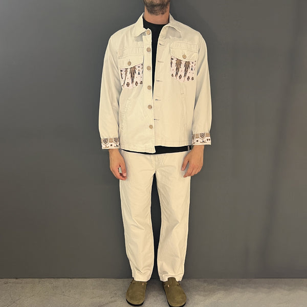 Tooco - Trousers Canvas Essential Off White - TOCOM LBS - OFF/WHITE