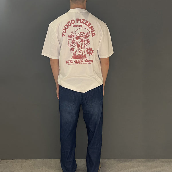 Tooco - T-Shirt Tooco Pizzeria Off White - TOCOM OVT - OFF/WHITE