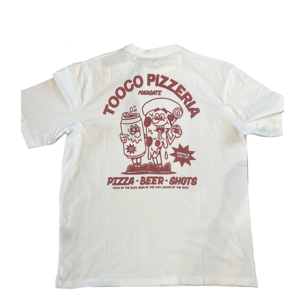 Tooco - T-Shirt Tooco Pizzeria Off White - TOCOM OVT - OFF/WHITE