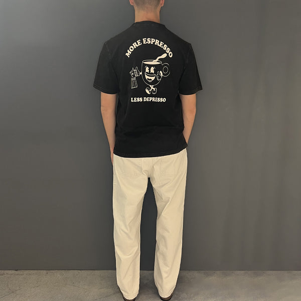 Tooco - T-Shirt Espresso Black Washed - TOCOM TSR ES - BLACK/WHASED