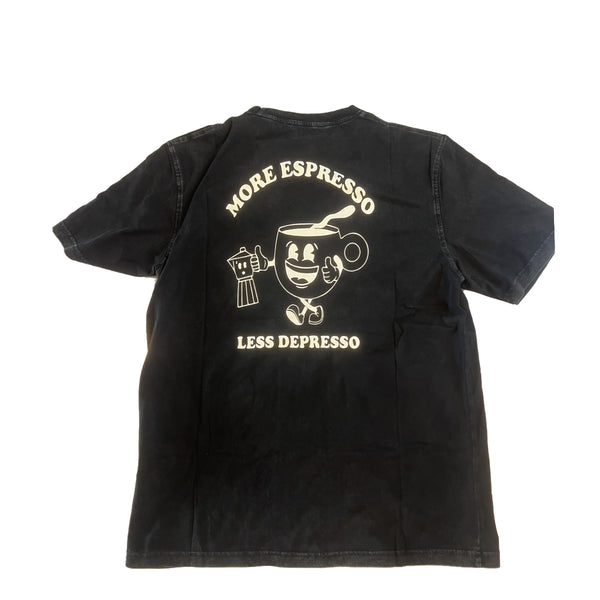 Tooco - T-Shirt Espresso Black Washed - TOCOM TSR ES - BLACK/WHASED