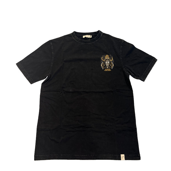 Tooco - T-Shirt Skull Black Washed - TOCOM TSR SK - BLACK/WHASED